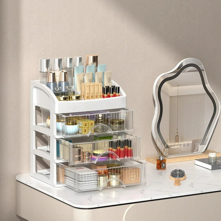 Transparent Acrylic Make-up Organizer - Clarityn-1-The Livary