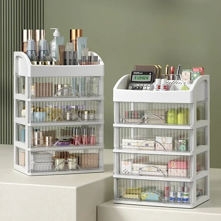 Transparent Acrylic Make-up Organizer - Clarityn-1-The Livary