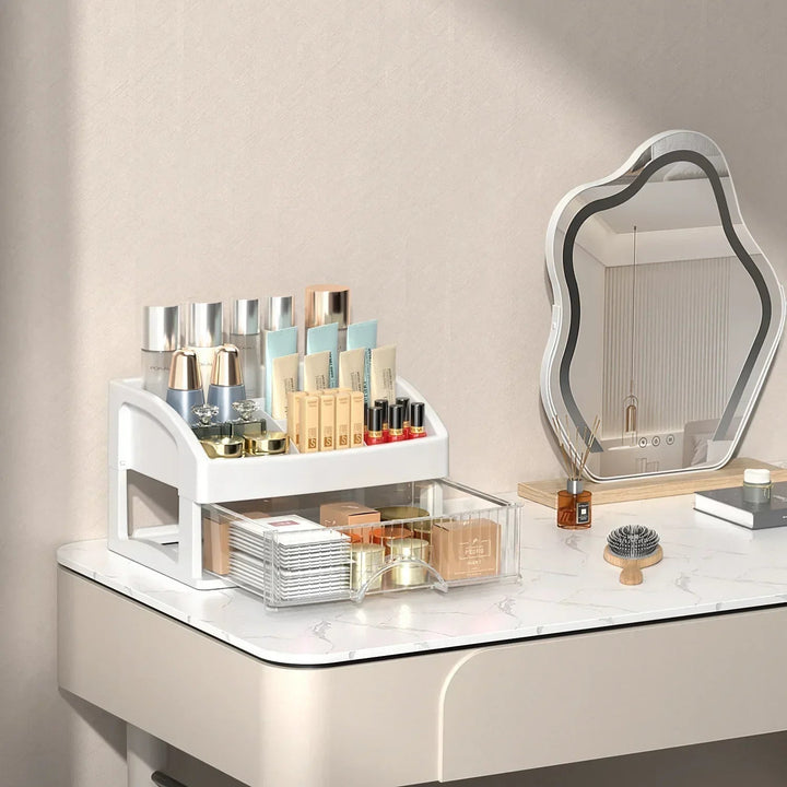 Transparent Acrylic Make-up Organizer - Clarityn-1-The Livary