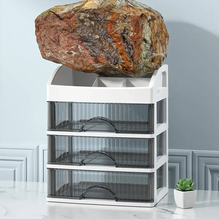 Transparent Acrylic Make-up Organizer - Clarityn-3-The Livary