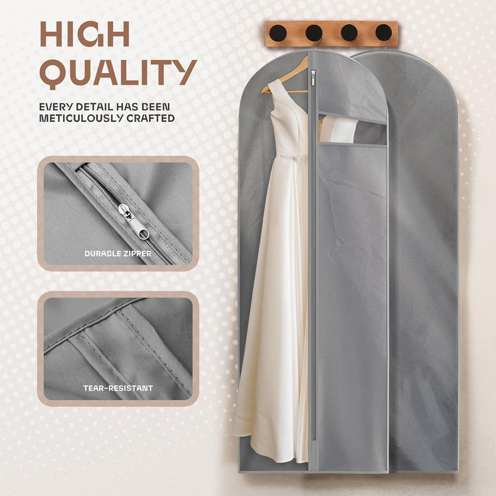 Heavy-Duty Travel Garment Bag with Clear Window & Accessory Pockets – 1+1 FREE