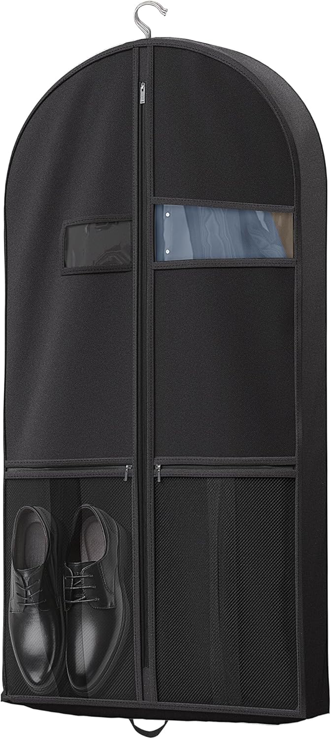 Heavy-Duty Travel Garment Bag with Clear Window & Accessory Pockets – 1+1 FREE