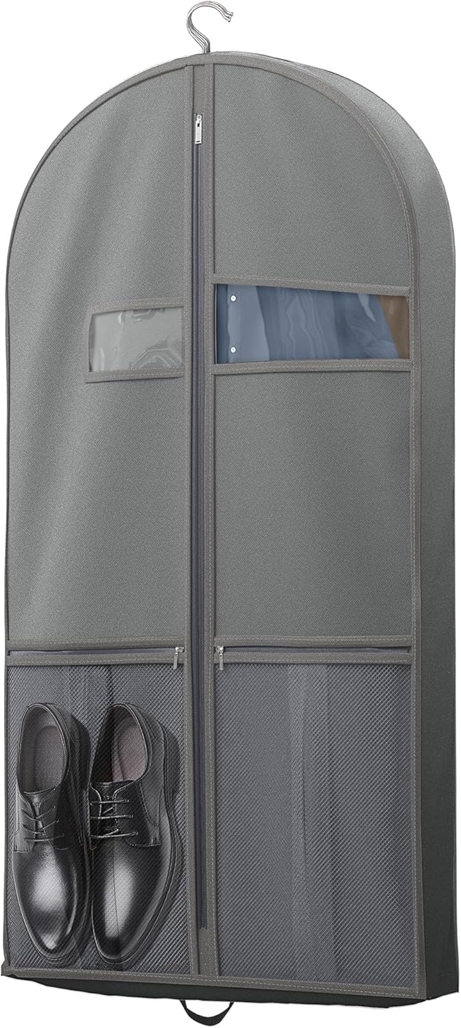Heavy-Duty Travel Garment Bag with Clear Window & Accessory Pockets – 1+1 FREE