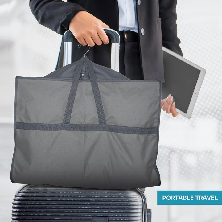 Heavy-Duty Travel Garment Bag with Clear Window & Accessory Pockets – 1+1 FREE