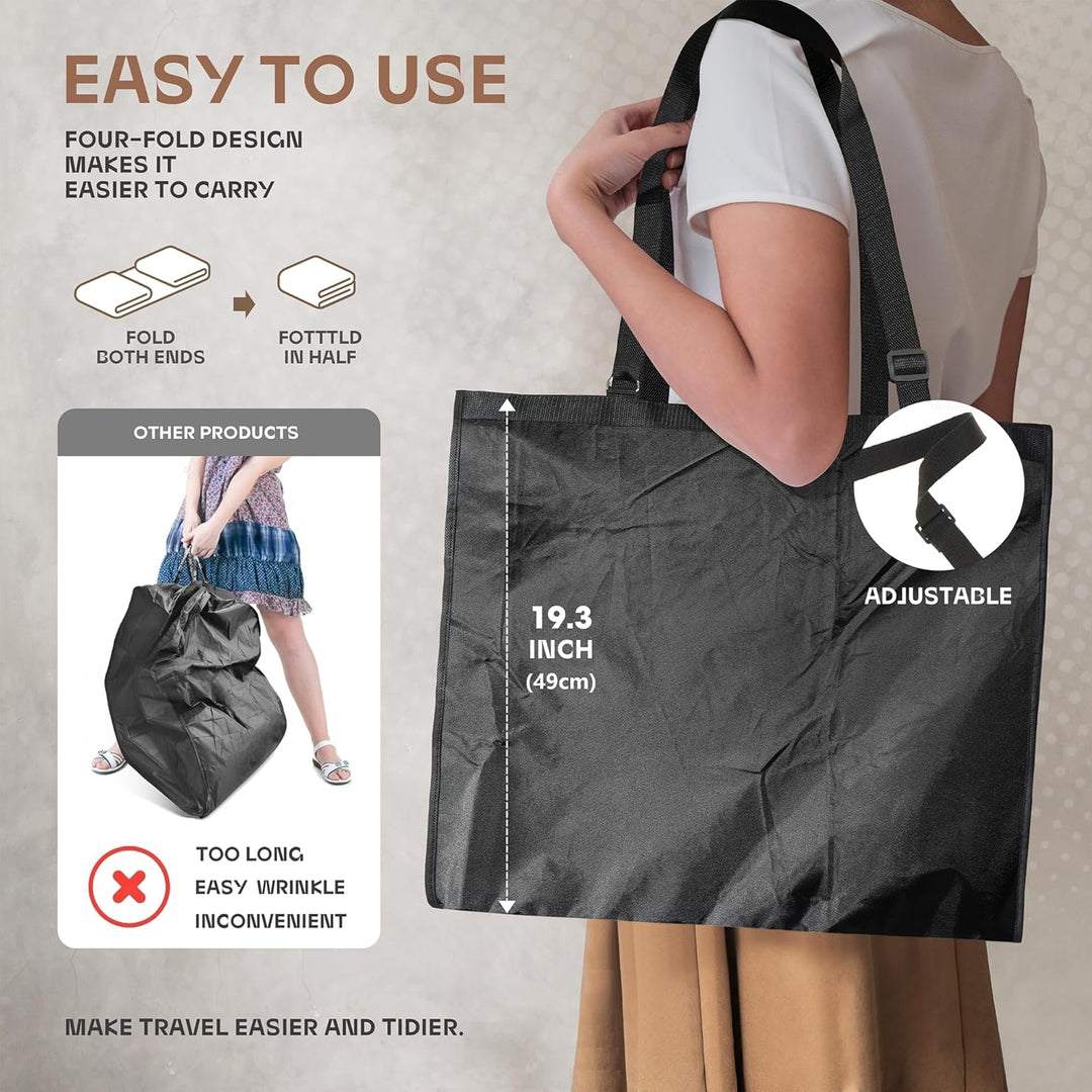 Heavy-Duty Travel Garment Bag with Clear Window & Accessory Pockets – 1+1 FREE