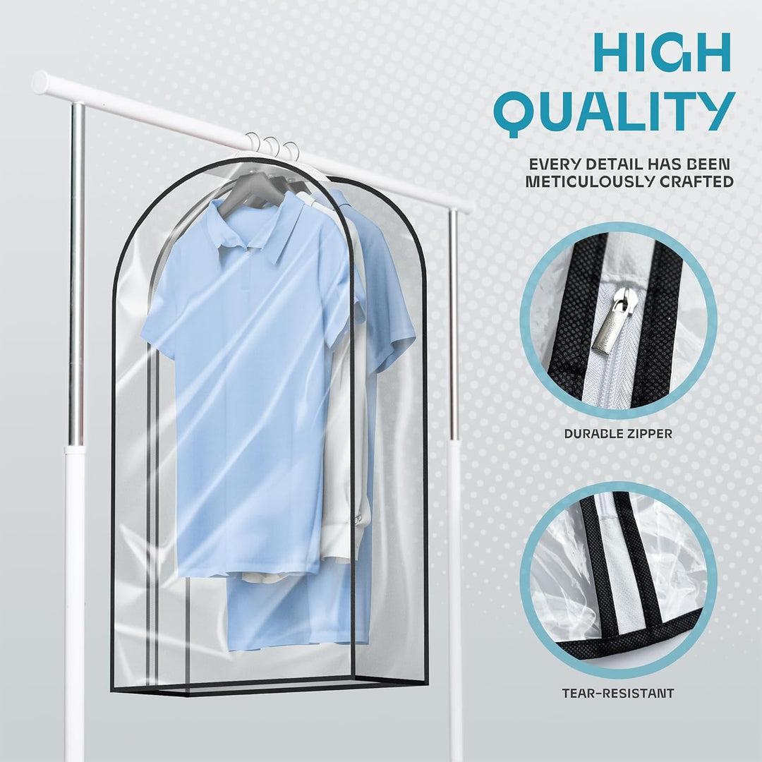 Heavy-Duty Travel Garment Bag with Clear Window & Accessory Pockets – 1+1 FREE