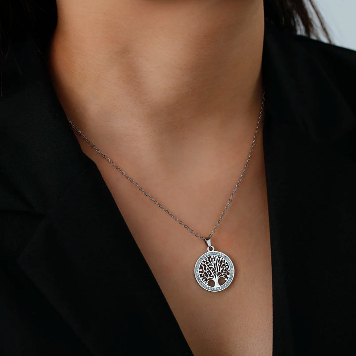 Tree of Life Pendant Necklace | Symbolic Jewellery for Women-Gold-Nora Luxe