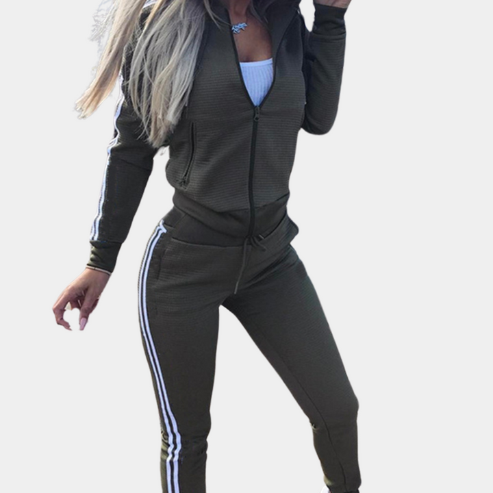 Trendy 2-piece Tracksuit for Women - Sienna-Gray-XS-Nora Luxe