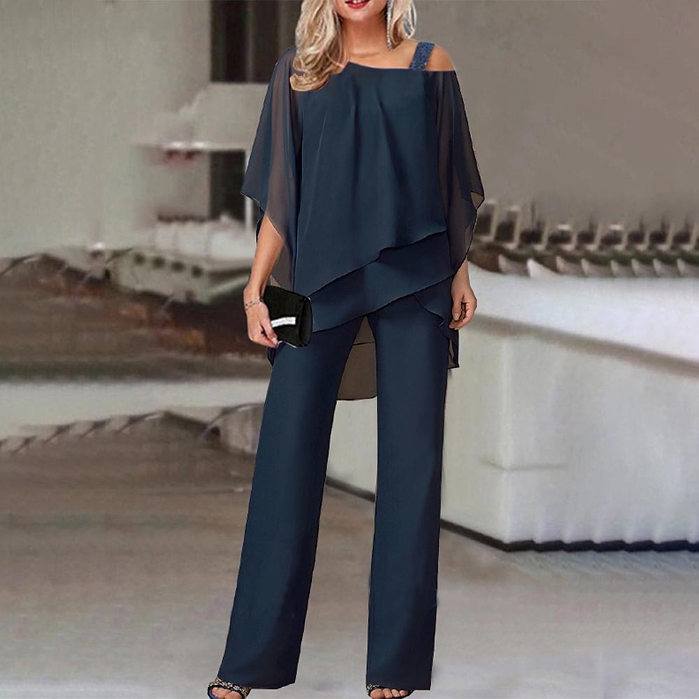Trendy 2-Piece Women's Outfit - Eliza-Dark blue-S-Nora Luxe