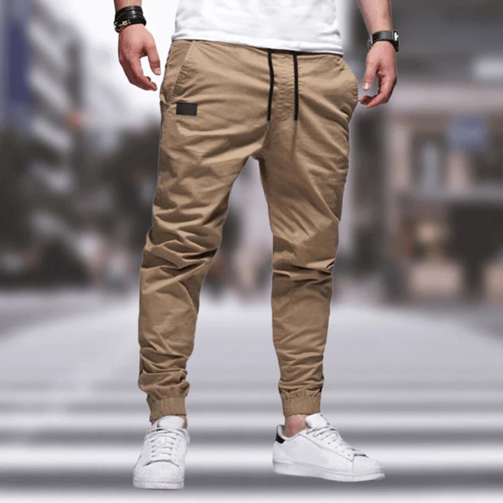 Trendy and Comfortable Trousers - Axel-Beige-M-Nora Luxe