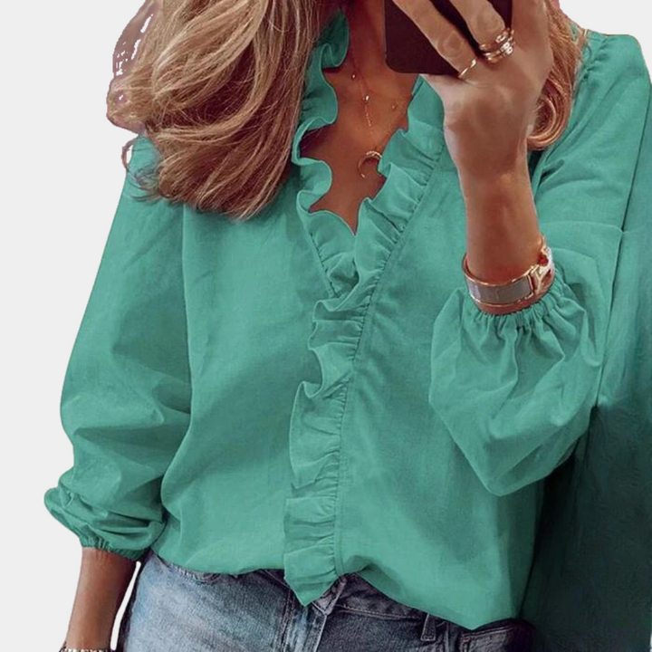 Trendy and Stylish Women's Blouse - Isla-Green-S-Nora Luxe