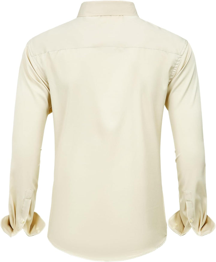 Trendy Anti-Crease Shirt for Men - Tom-Black-S-Nora Luxe