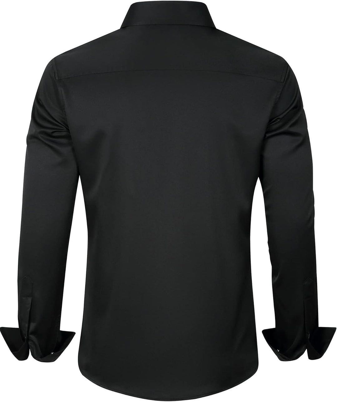 Trendy Anti-Crease Shirt for Men - Tom-Black-S-Nora Luxe