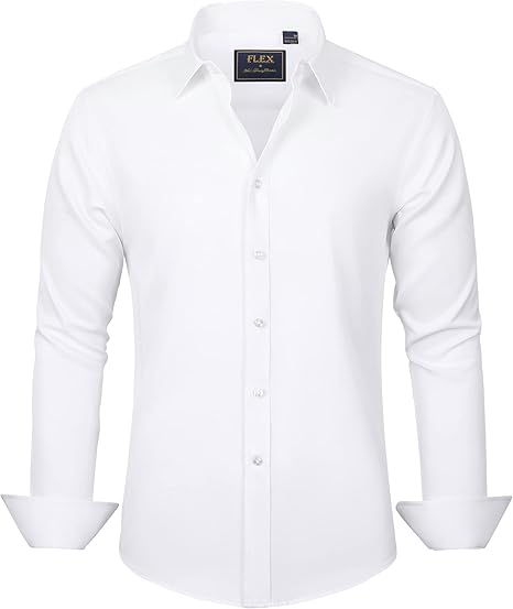 Trendy Anti-Crease Shirt for Men - Tom-White-S-Nora Luxe