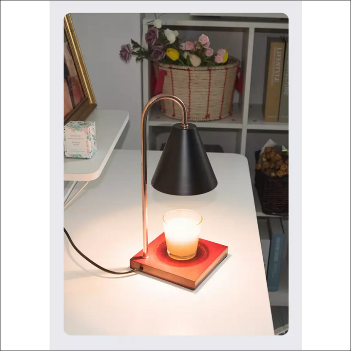 Trendy Atmospheric Candle Warmer Lamp - Sophia-Black-Nora Luxe
