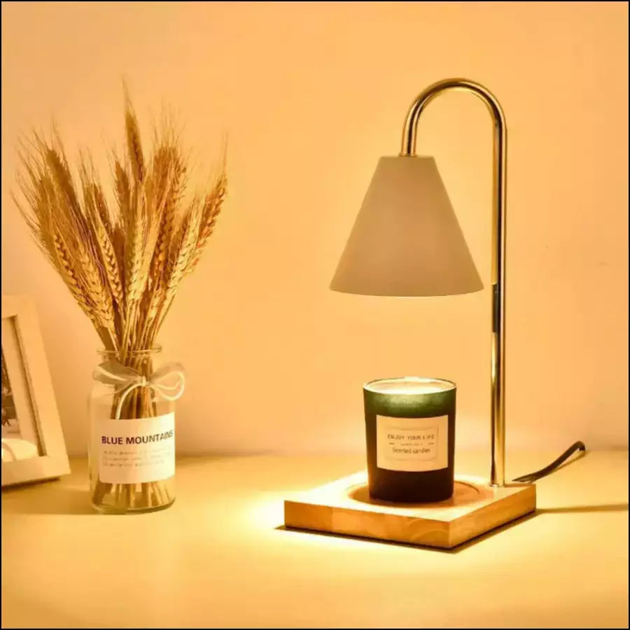 Trendy Atmospheric Candle Warmer Lamp - Sophia-Brown-Nora Luxe