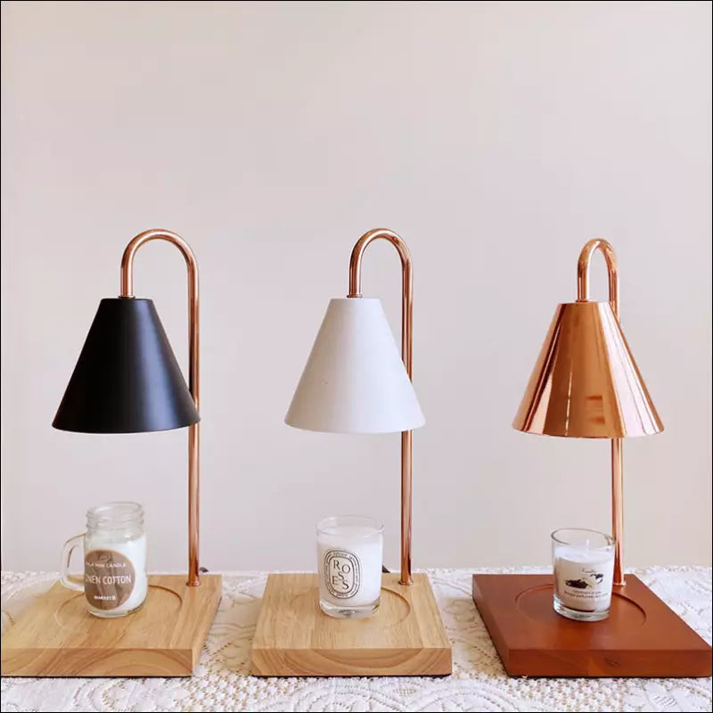 Trendy Atmospheric Candle Warmer Lamp - Sophia-White-Nora Luxe