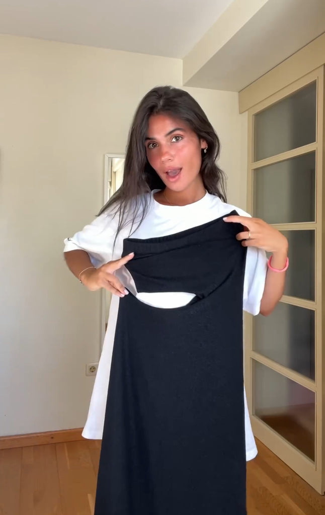 Trendy bandeau summer dress with stretch fit – Viviane-XS-Nora Luxe