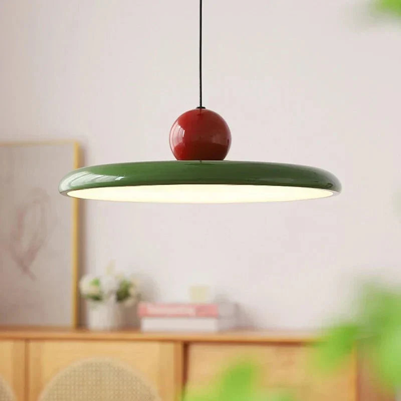 Trendy Bauhaus Glass Pendant Lamp - LunaBau-Green-11.81 inches-Nora Luxe