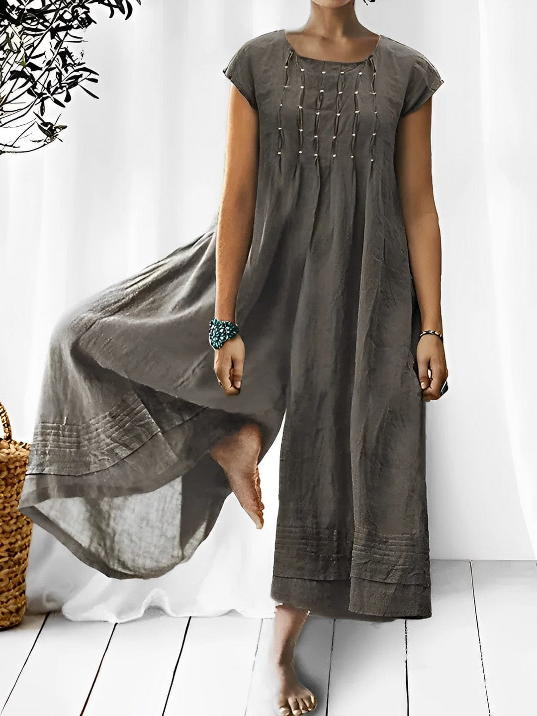 Trendy Boho-Chic Overall - Elena Riviera-XS-50% DISCOUNT!-Nora Luxe