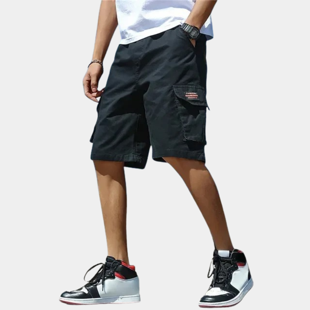 Trendy Cargo Shorts for Men - Axel-Black-M-Nora Luxe