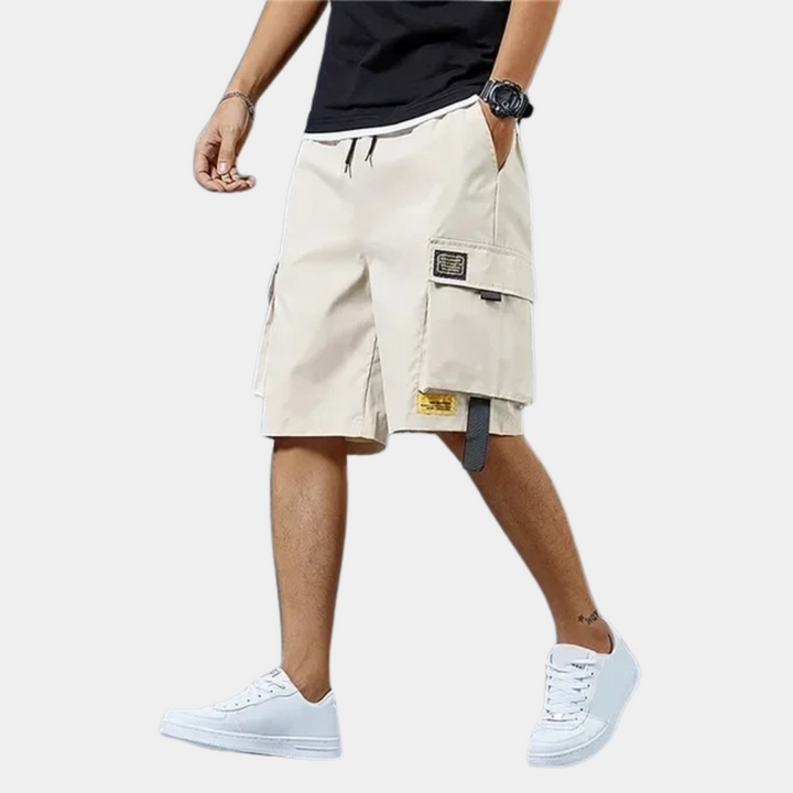 Trendy Cargo Shorts for Men - Axel-Gray-M-Nora Luxe