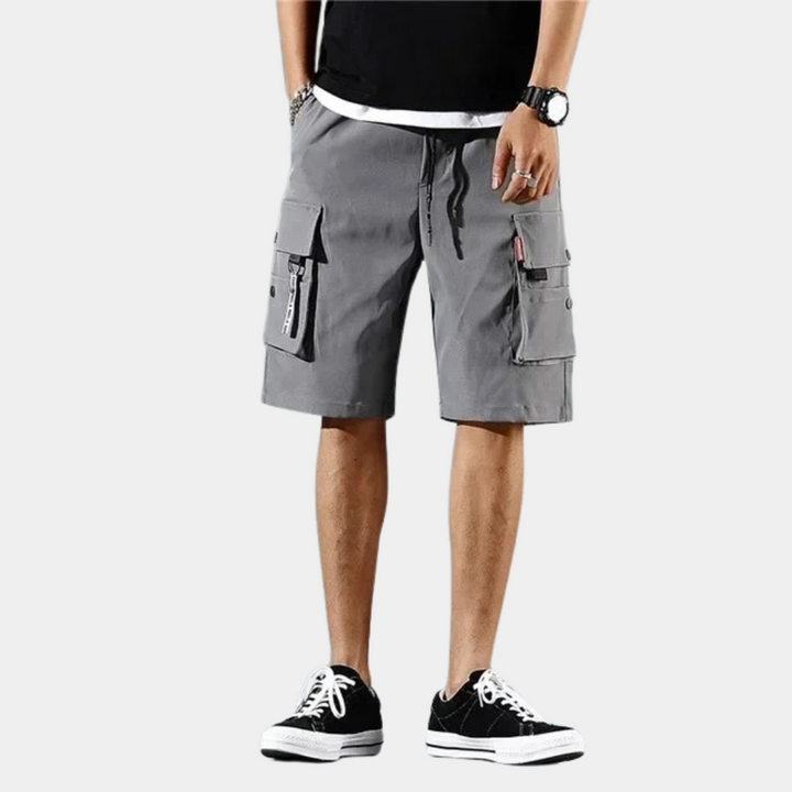 Trendy Cargo Shorts for Men - Axel-Gray-M-Nora Luxe