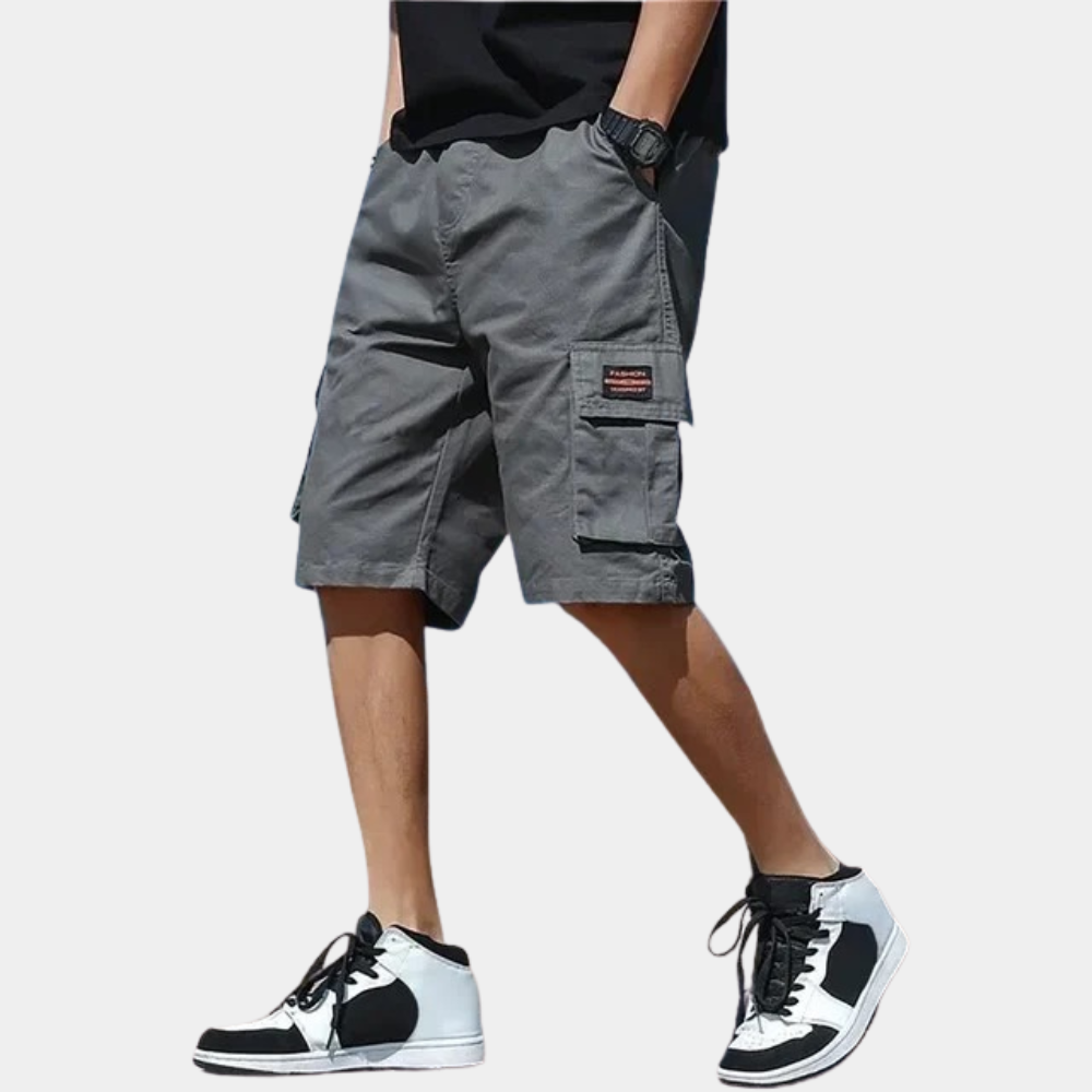 Trendy Cargo Shorts for Men - Axel-Gray-M-Nora Luxe