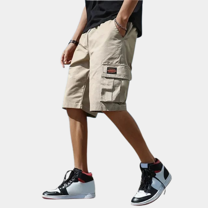 Trendy Cargo Shorts for Men - Axel-Khaki-M-Nora Luxe
