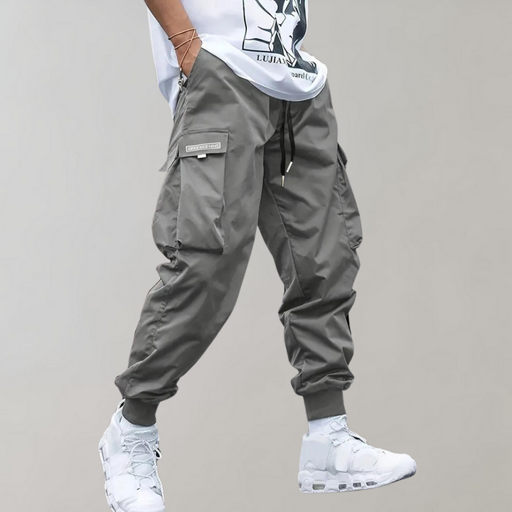 Trendy Casual Cargo Trousers - Joris-Gray-S-Nora Luxe