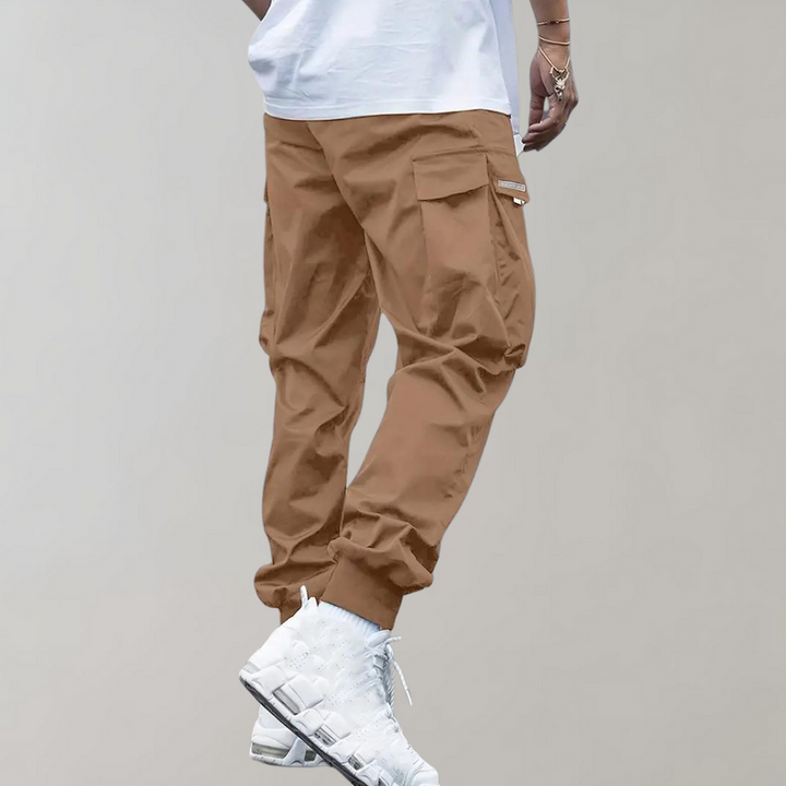 Trendy Casual Cargo Trousers - Joris-Khaki-S-Nora Luxe