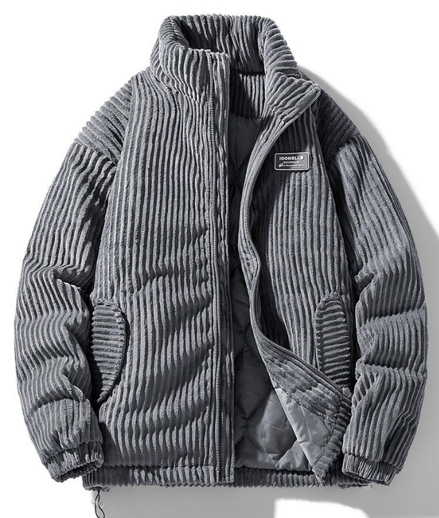 Trendy Corduroy Men's Jacket - Felix-Gray-S-Nora Luxe