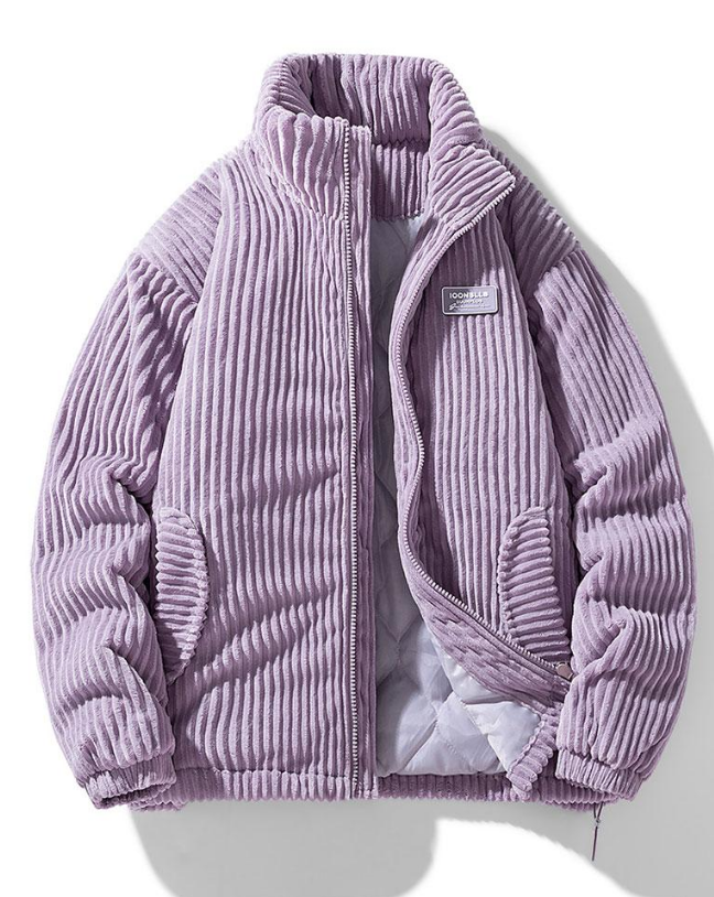 Trendy Corduroy Men's Jacket - Felix-Purple-S-Nora Luxe