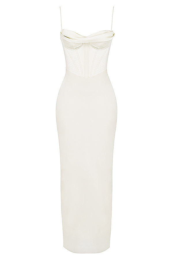 Trendy Corset Maxi Dress - Isabella-Black-XS-Nora Luxe