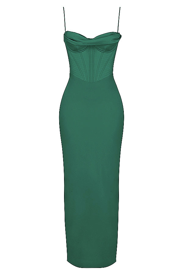 Trendy Corset Maxi Dress - Isabella-Black-XS-Nora Luxe
