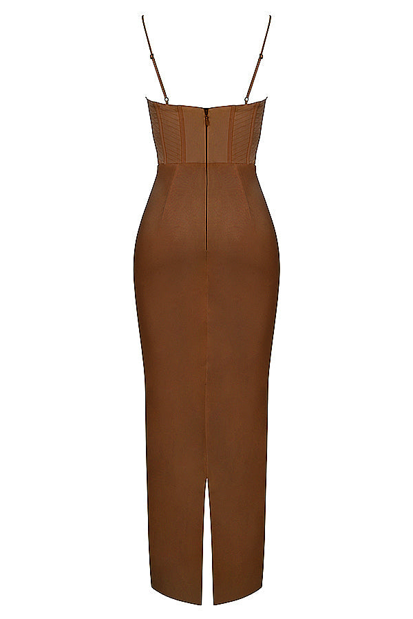 Trendy Corset Maxi Dress - Isabella-Black-XS-Nora Luxe