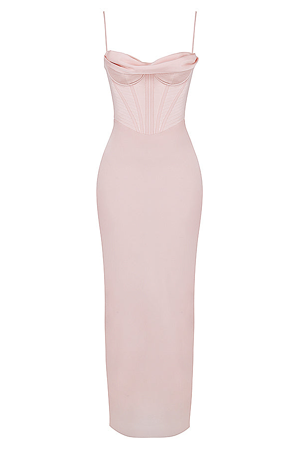 Trendy Corset Maxi Dress - Isabella-Black-XS-Nora Luxe