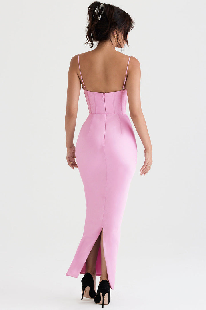 Trendy Corset Maxi Dress - Isabella-Black-XS-Nora Luxe