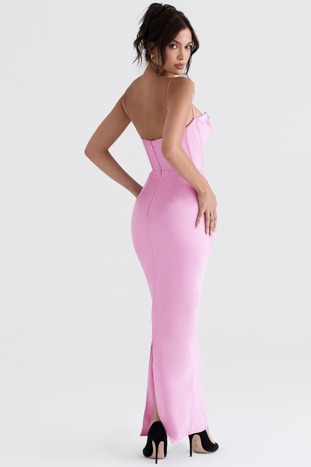 Trendy Corset Maxi Dress - Isabella-Black-XS-Nora Luxe