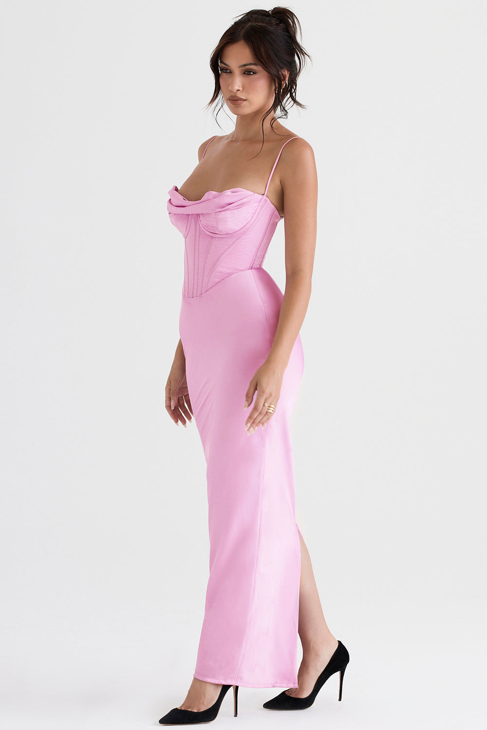 Trendy Corset Maxi Dress - Isabella-Black-XS-Nora Luxe