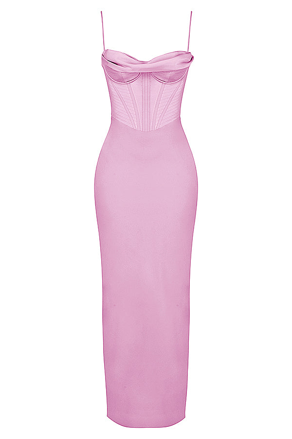 Trendy Corset Maxi Dress - Isabella-Black-XS-Nora Luxe