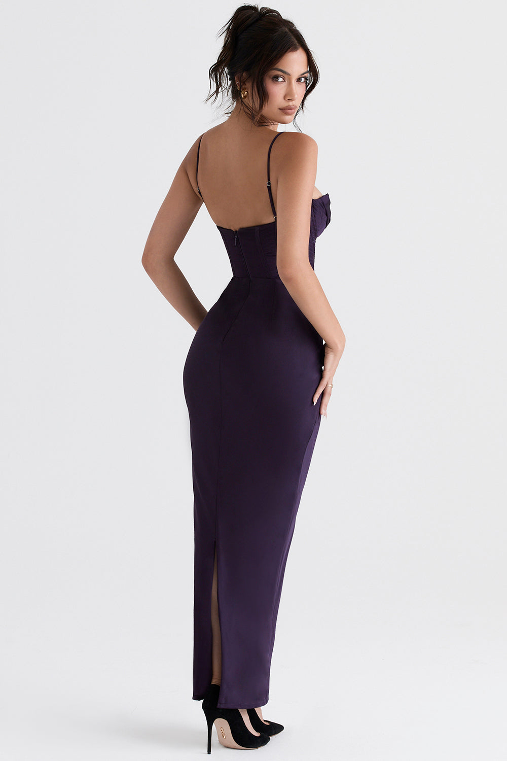 Trendy Corset Maxi Dress - Isabella-Black-XS-Nora Luxe