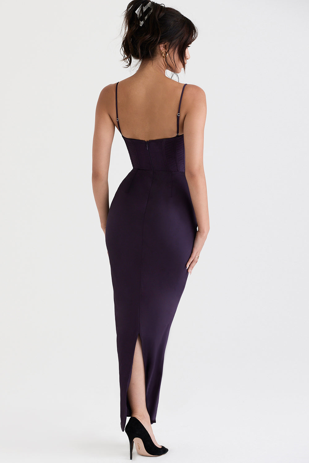 Trendy Corset Maxi Dress - Isabella-Black-XS-Nora Luxe