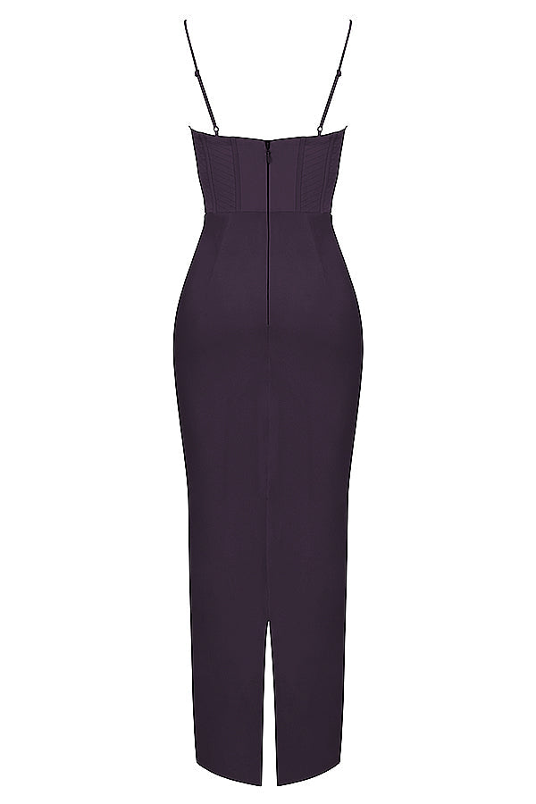 Trendy Corset Maxi Dress - Isabella-Black-XS-Nora Luxe