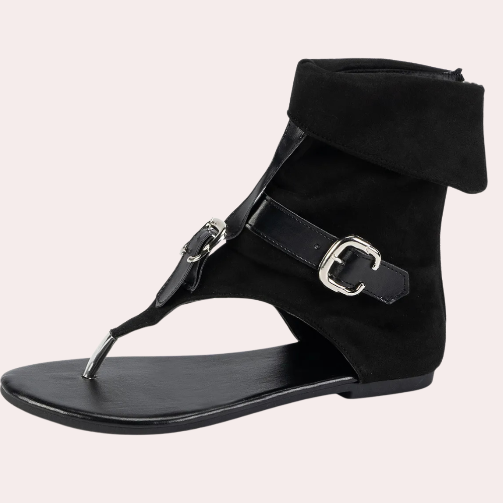 Trendy Denim Sandals for Women - Nova-Black-3-Nora Luxe