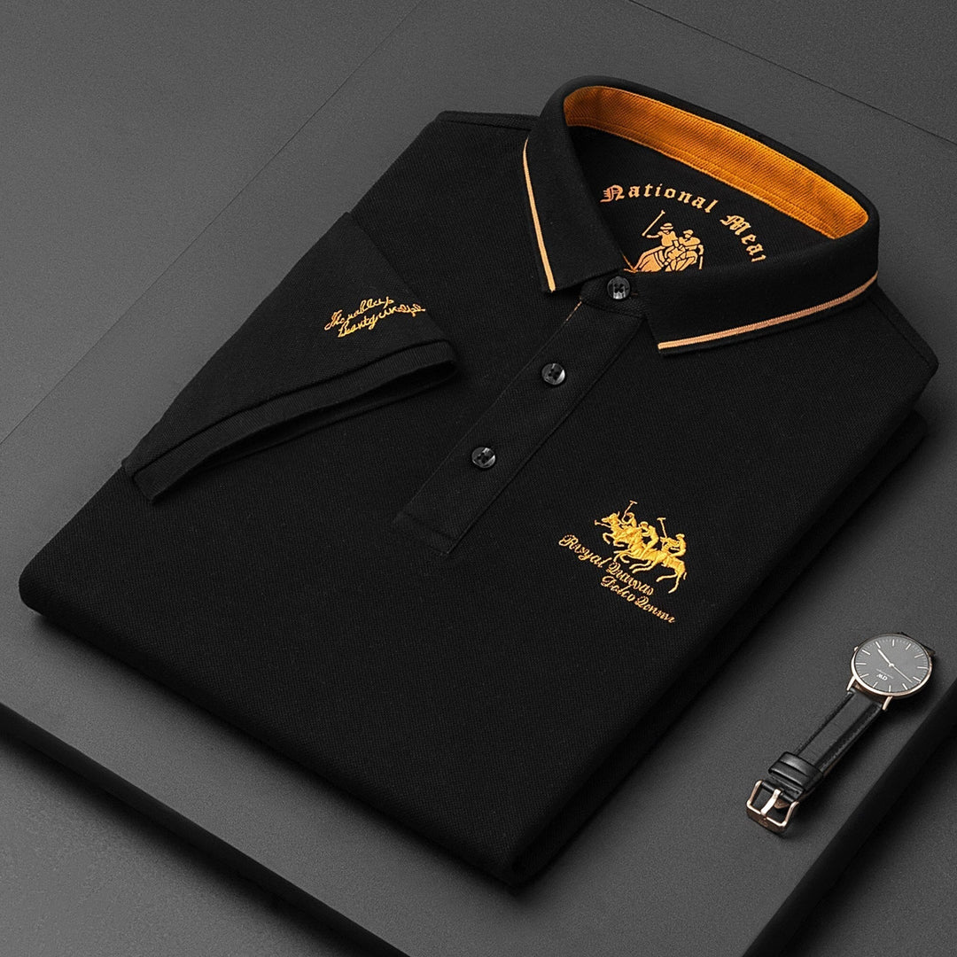 Trendy Embroidered Polo - Henry-Black-M-Nora Luxe