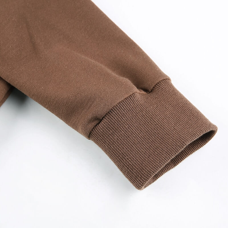 Trendy Fitted Women's Cropped Zip-Up Hoodie with Hood – Alina-Brown-S-Nora Luxe