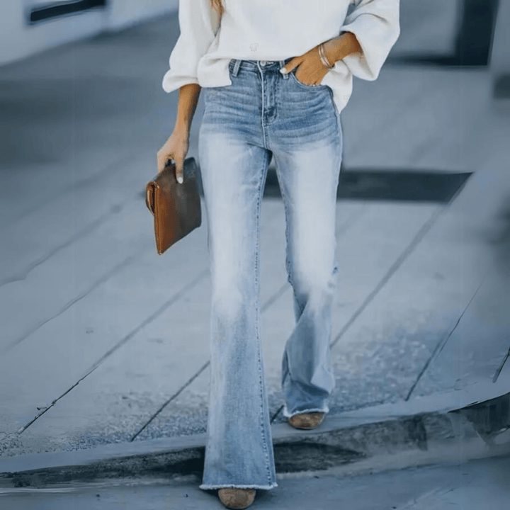 Trendy Flared Jeans - Serena-XS-Nora Luxe