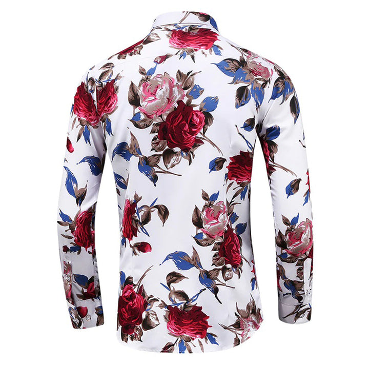 Trendy Floral Print Shirt - Finn-Red-XS-Nora Luxe
