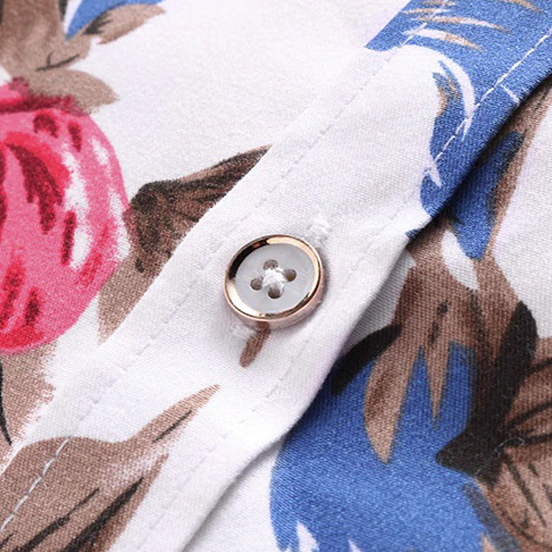 Trendy Floral Print Shirt - Finn-Red-XS-Nora Luxe